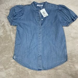 Ballon sleeve button up size XS